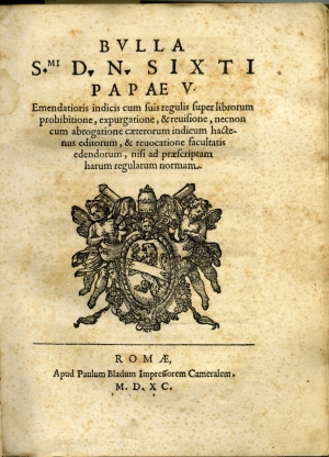Sisto V - Bolla 1590.JPG